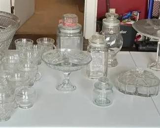 Jars, Platters  Punch Bowl 