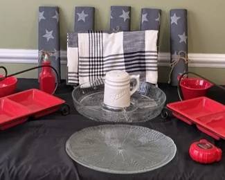 American Kitchen Decor  Glass Tableware 