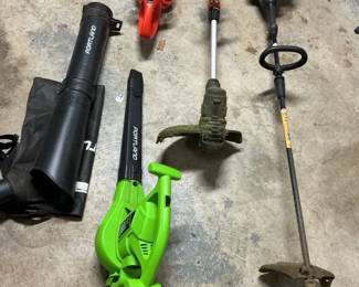 2 Weed Eaters, Leaf Blower, And Hedge Trimmer