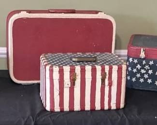 4 Vintage Suitcases