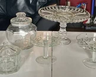 Vintage Jars  Serving Plates