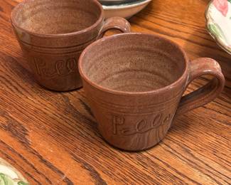 Jugtown pottery mugs
