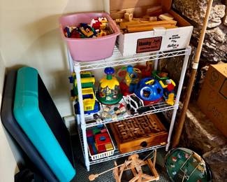Toys, children’s books, exercise equipment 