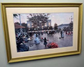 59 Christa Kieffer Bustling Boulevard Parisian Art Print
