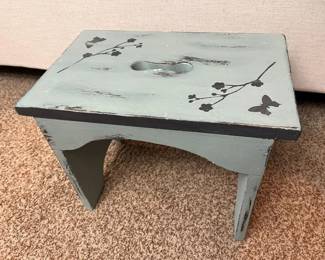59 Handpainted Footstool