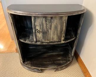 59 Refinished DemiLune Accent Table