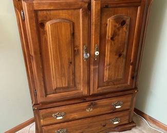 59 Knotty Pine Chest Of Drawers