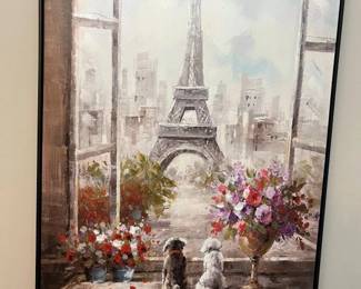 59 Liberty Art Paris Dogs Decorator Panel