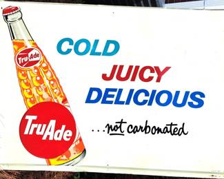 TRUADE LARGE METAL SIGN