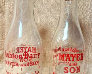 DAIRY BOTTLES MILK BOTTLES 
