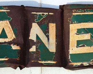 RARE HEAVY HANES SIGN 