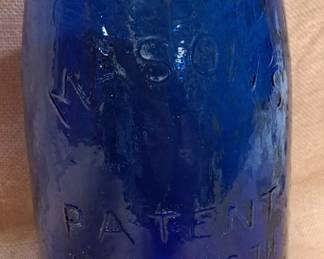 RARE COBALT BLUE MASON JAR