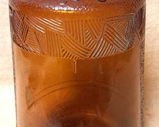 ORANGE CRUSH GLASS SYRUP JAR