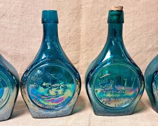 CARNIVAL GLASS APOLLO BOTTLES