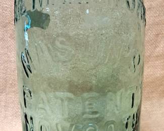 THE MARION CANNING FRUIT JAR
