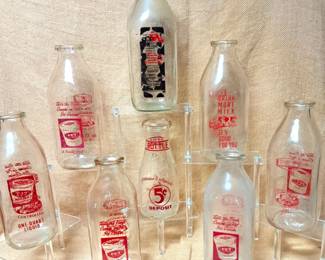 MILK BOTTLE LOT 