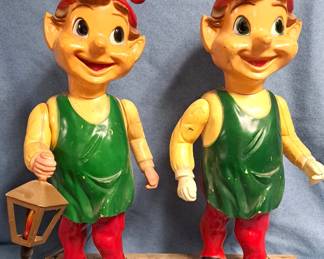 RARE BLOW MOLD ELVES CHRISTMAS