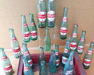 DR PEPPER BOTTLE LOT