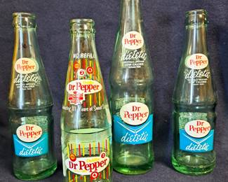 RARE DR PEPPER BOTTLE LOT