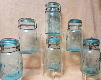 ATLAS CANNING FRUIT JARS