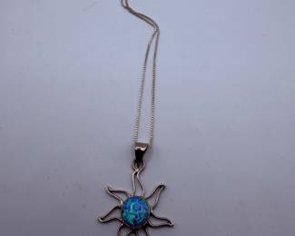 Sterling & Opal Necklace
