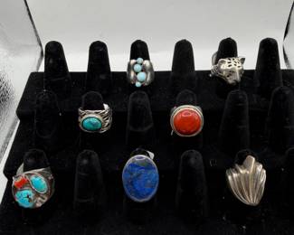 South Western Sterling Rings