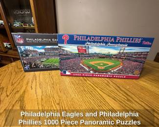 Philadelphia Eagles and Philadelphia Phillies Piece Panoramic Puzzles