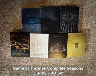 Game of Thrones Complete Seasons Bluray or DVD Set