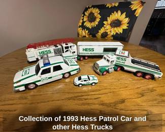 Collection of Hess Patrol Car and other Hess Trucks