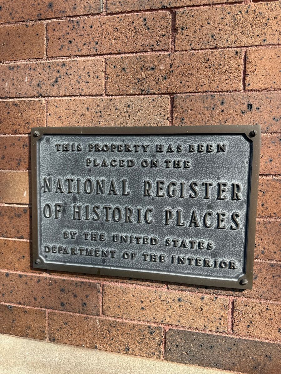National Register of Historic Places Plaque