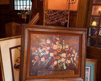 Floral Still Life Painting by Thomas Pell