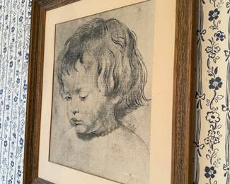 Charcoal Drawing of a Child by J.D.
