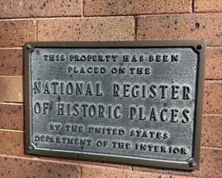 National Register of Historic Places Plaque