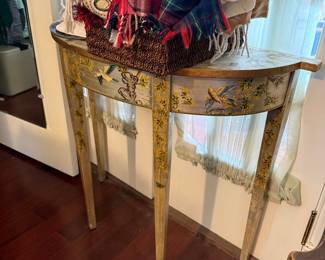 Adams Style Demilune Console Table