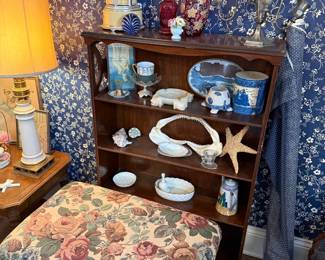 Victorian Style Etagere with Assorted Decorative Items