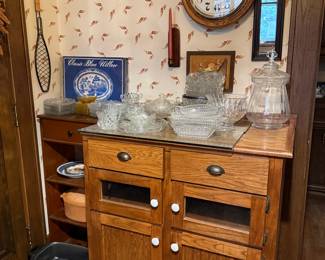 Pressed Glass Tableware Set