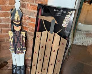 Wooden Sled Collage Photo Frame