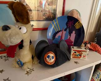 Vintage Disneyland Mickey Mouse Hat and "it's a small world" Lunchbox