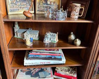 Assorted Decorative Shelf Items