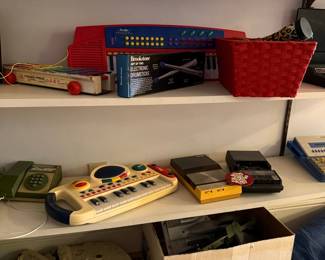 Fisher-Price Pull-A-Tune Xylophone and Brookstone Electronic Drumsticks