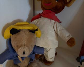 Vintage Paddington Bear Plush Toys
