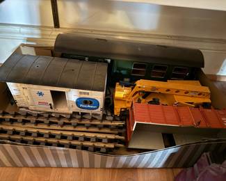 LGB (Lehmann Gross Bahn) G-Scale Model Train Set with Tucher, DB, Crane, and Gondola Cars