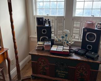 1829 Pennsylvania Dutch Painted Hope Chest