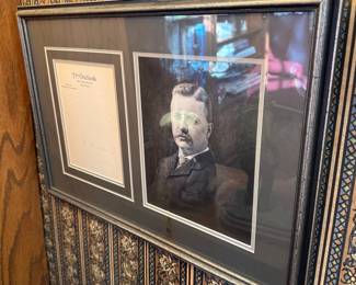 Theodore Roosevelt Signed Photograph and "The Outlook" Letter