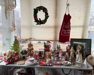 Assorted Christmas Decorations and Collectibles