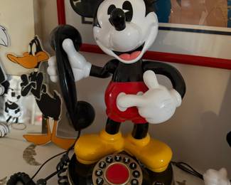 Vintage Mickey Mouse Rotary Dial Telephone by American Telecommunications Corp.