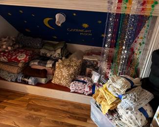 Assorted Bedding and Linens with 'Goodnight Moon' Theme