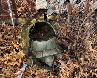 Vintage Concrete Turtle Planter