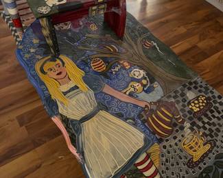 Alice in Wonderland Themed Bench