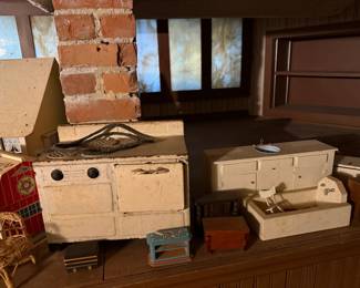 Vintage "Little Chef" Toy Stove and Sink Set